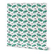 dinosaur // dino dinos dinosaurs geometric kids nursery railroad