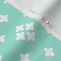 plus // mint swiss cross cross plus bright mint pastel cute girls coordinate