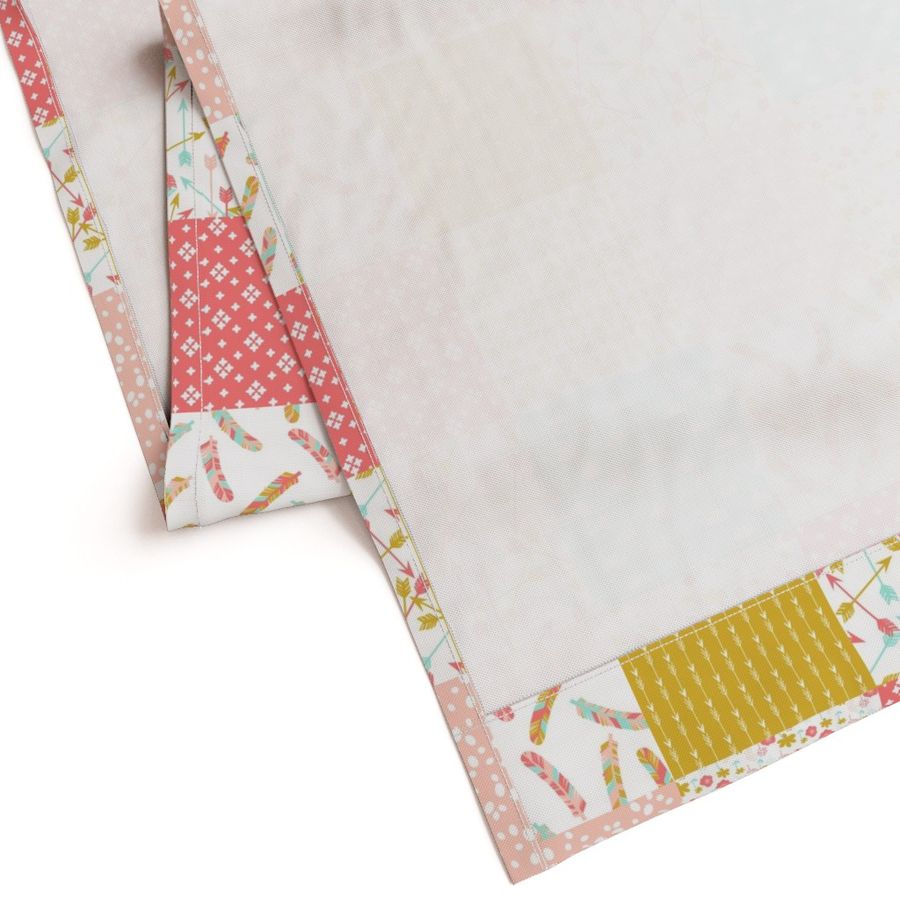 Cheater Quilt Squares // southwest girls nursery pastel