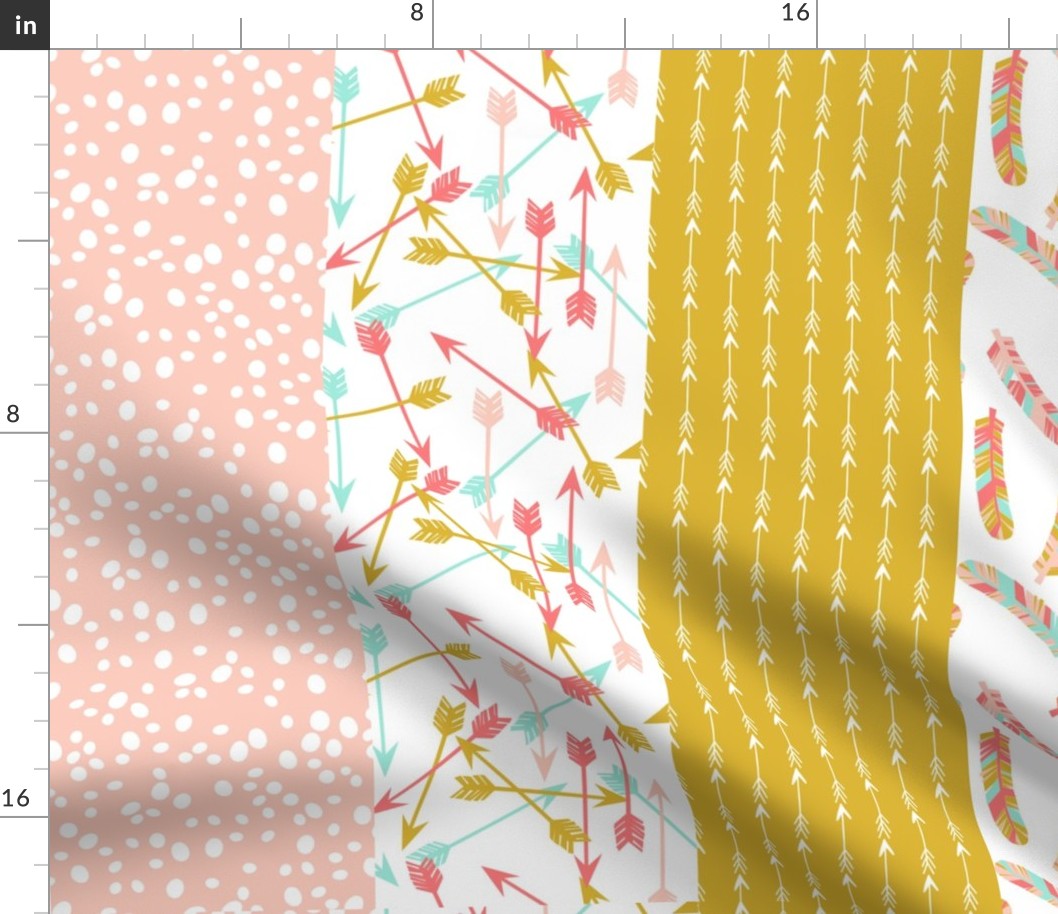 cheater quilt stripes // southwest girls nursery 