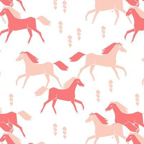 southwest horse pink pastel girls nursery crib leggings