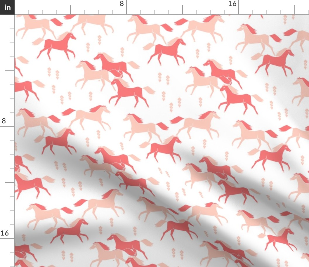 southwest horse pink pastel girls nursery crib leggings