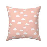 pastel pink clouds girl nursery baby quilt southwest