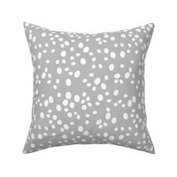 dots // grey dots white and grey charcoal gray nursery baby simple monochrome dots spots 