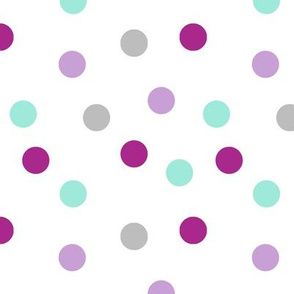dots // purple mint grey girly horses coordinate girly polka dots