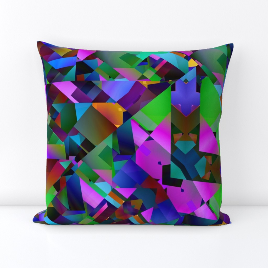 Vibrant Triangles and Squares Abstract