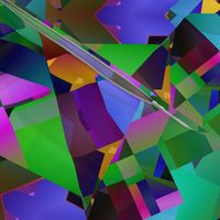 Vibrant Triangles and Squares Abstract