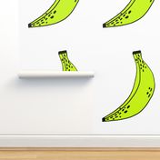 banana // bright yellow summer cut and sew fruit plush pillow