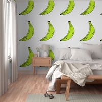 banana // bright yellow summer cut and sew fruit plush pillow