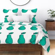 pear // cut and sew plush pillow fruit nursery kids decor