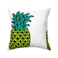 pineapple // plush cut and sew summer tropical fruit fabric