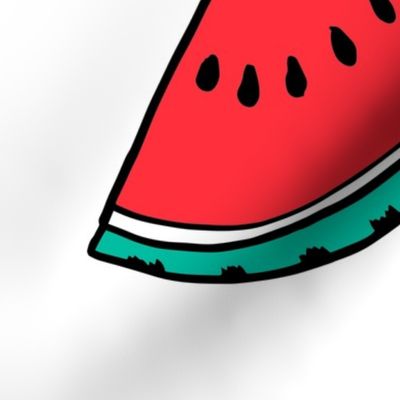 watermelon //  pillow plush cut  and sew fruit summer tropical kids fun 