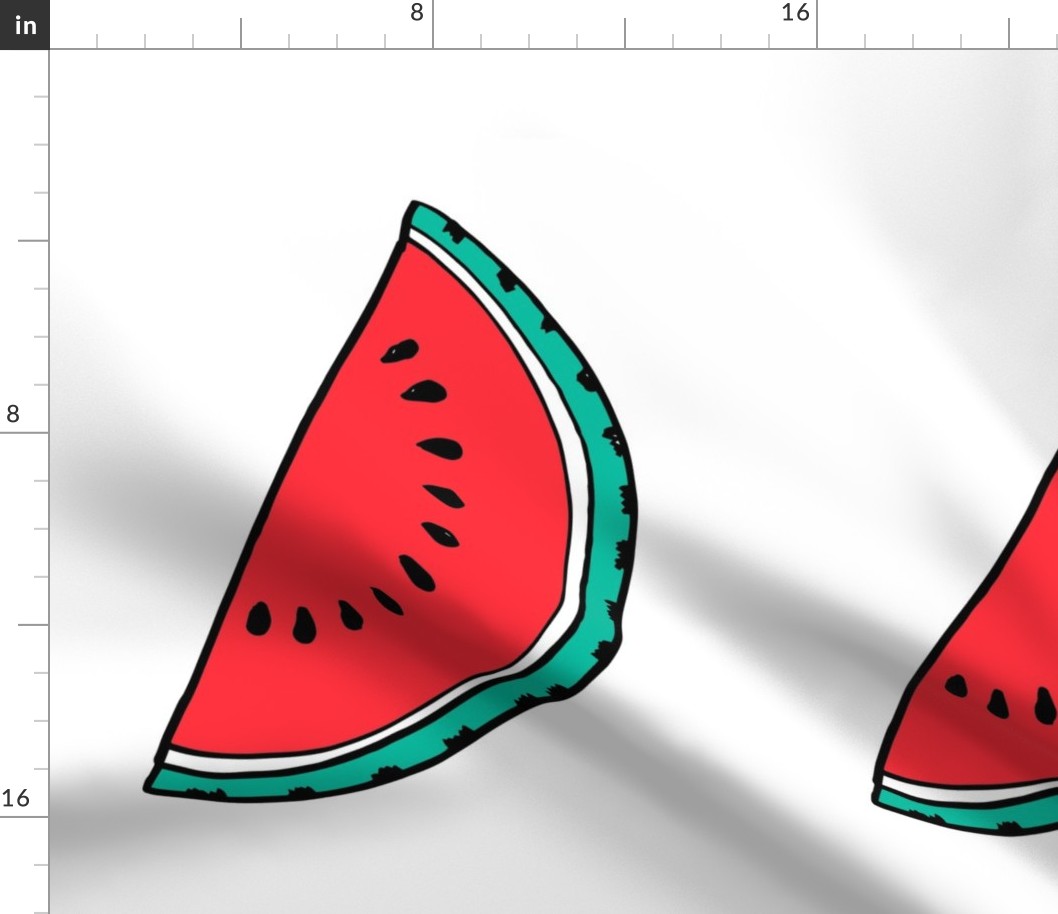 watermelon //  pillow plush cut  and sew fruit summer tropical kids fun 