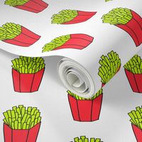 french fries // cut and sew chips french fries food novelty plush design cute kids funny plush pillow