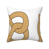 pretzel // cut and sew pillow plush food novelty kids funny cute food plush pillow