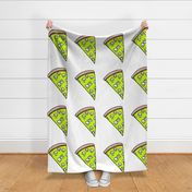 pizza // plushie pizza veggie pizza vegetarian plush cut and sew food novelty cute pizza print