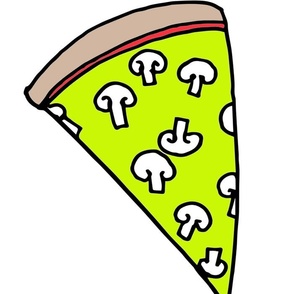 pizza // plushie pizza veggie pizza vegetarian plush cut and sew food novelty cute pizza print