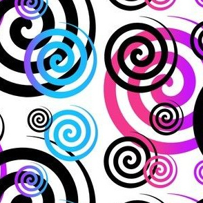Rainbow Swirly Twirl Spinning Abstract