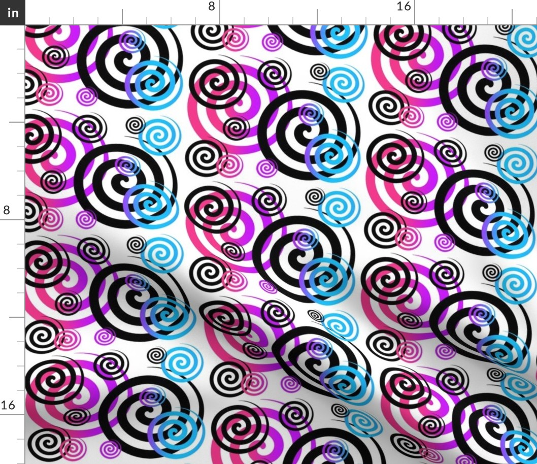 Rainbow Swirly Twirl Spinning Abstract