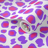 Hot Pink Purple Leopard Animal Print Spots