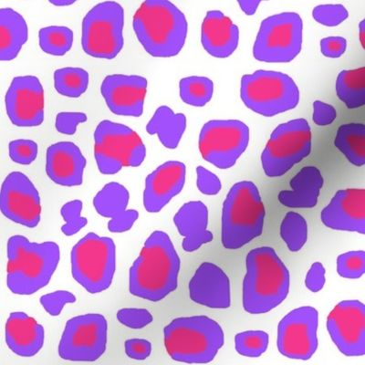 Hot Pink Purple Leopard Animal Print Spots