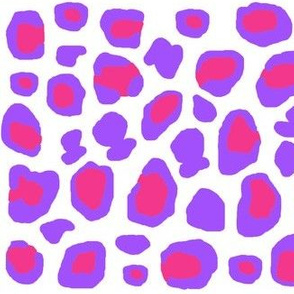 Hot Pink Purple Leopard Animal Print Spots