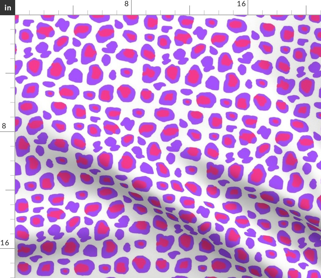 Hot Pink Purple Leopard Animal Print Spots