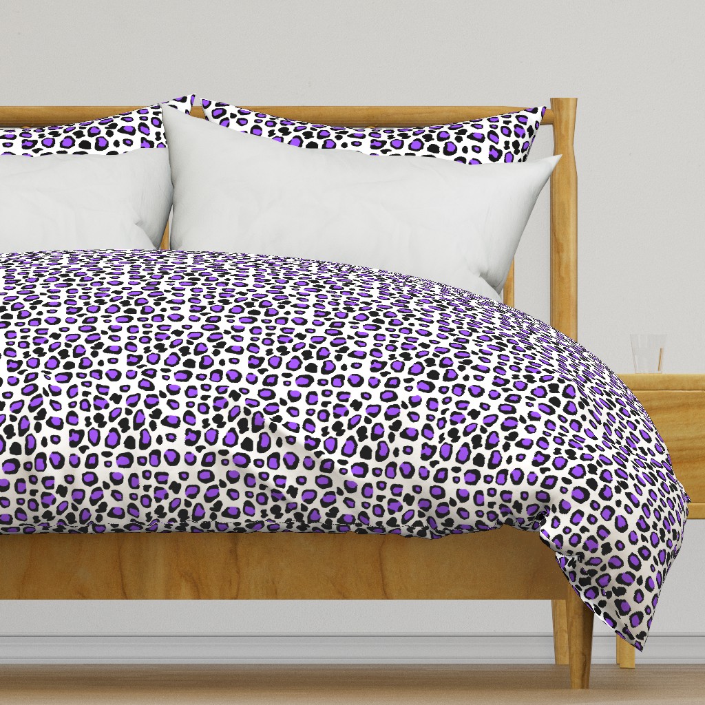 Purple Leopard Animal Print Spots 