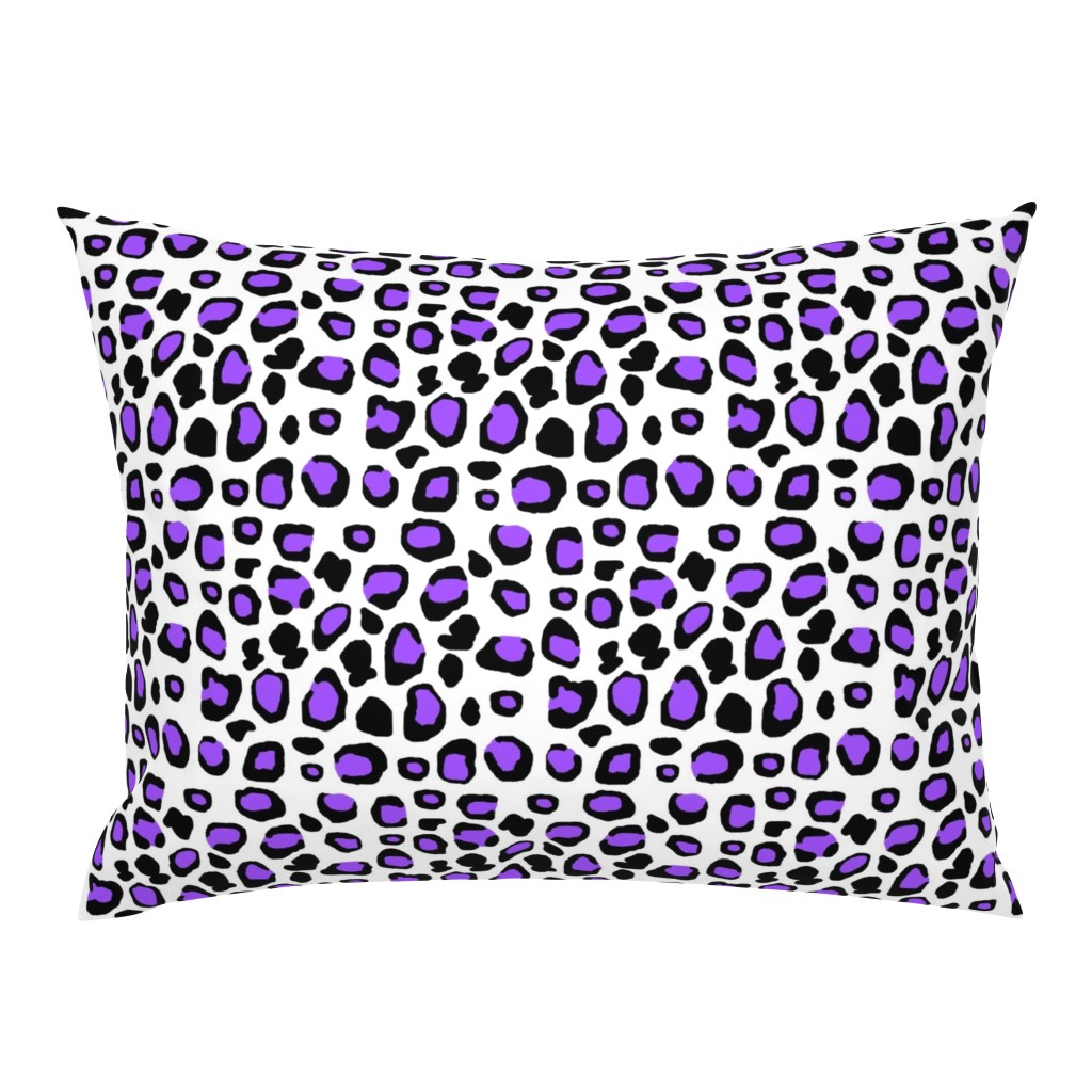 Purple Leopard Animal Print Spots 