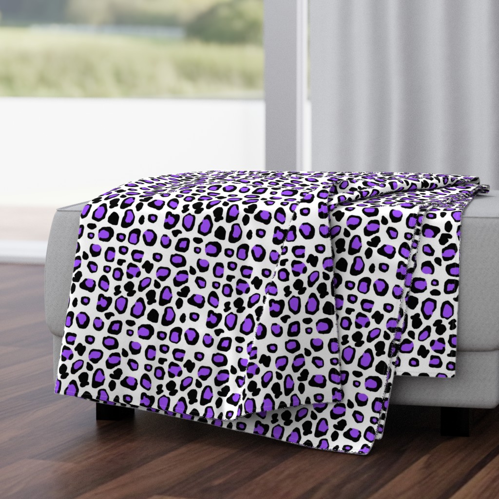 Purple Leopard Animal Print Spots 