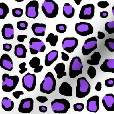 Purple Leopard Animal Print Spots 