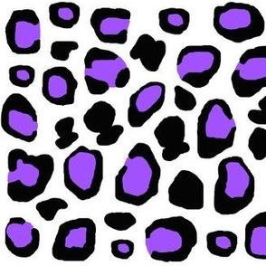 Purple Leopard Animal Print Spots 