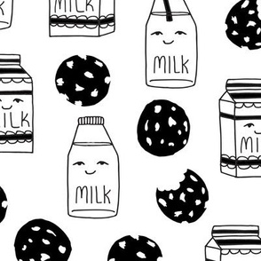 milk and cookies // black and white milk and cookies cute baby nursery kids design