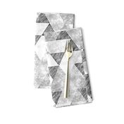 Triangles Grunge Pencil  Geometric Black&White Grey