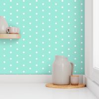 dot // bright mint girls sweet little polka dots baby girl 