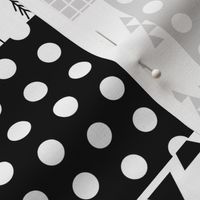 Cheater Quilt // black and white quilt minimal modern geometric baby nursery