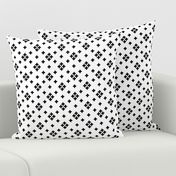 Plus // quilt plus black and white minimal modern baby nursery