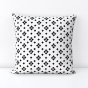 Plus // quilt plus black and white minimal modern baby nursery