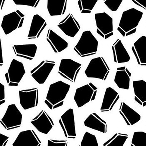 Gems // geometric black and white modern shapes
