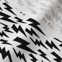 Lightning Bolt // bolt black and white modern baby nursery bedding quilt