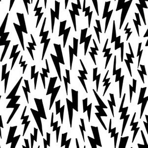 Lightning Bolt // bolt black and white modern baby nursery bedding quilt