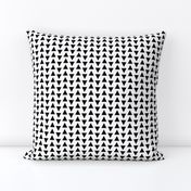 Triangle fabric  // black and white nursery quilt modern baby crib bedding