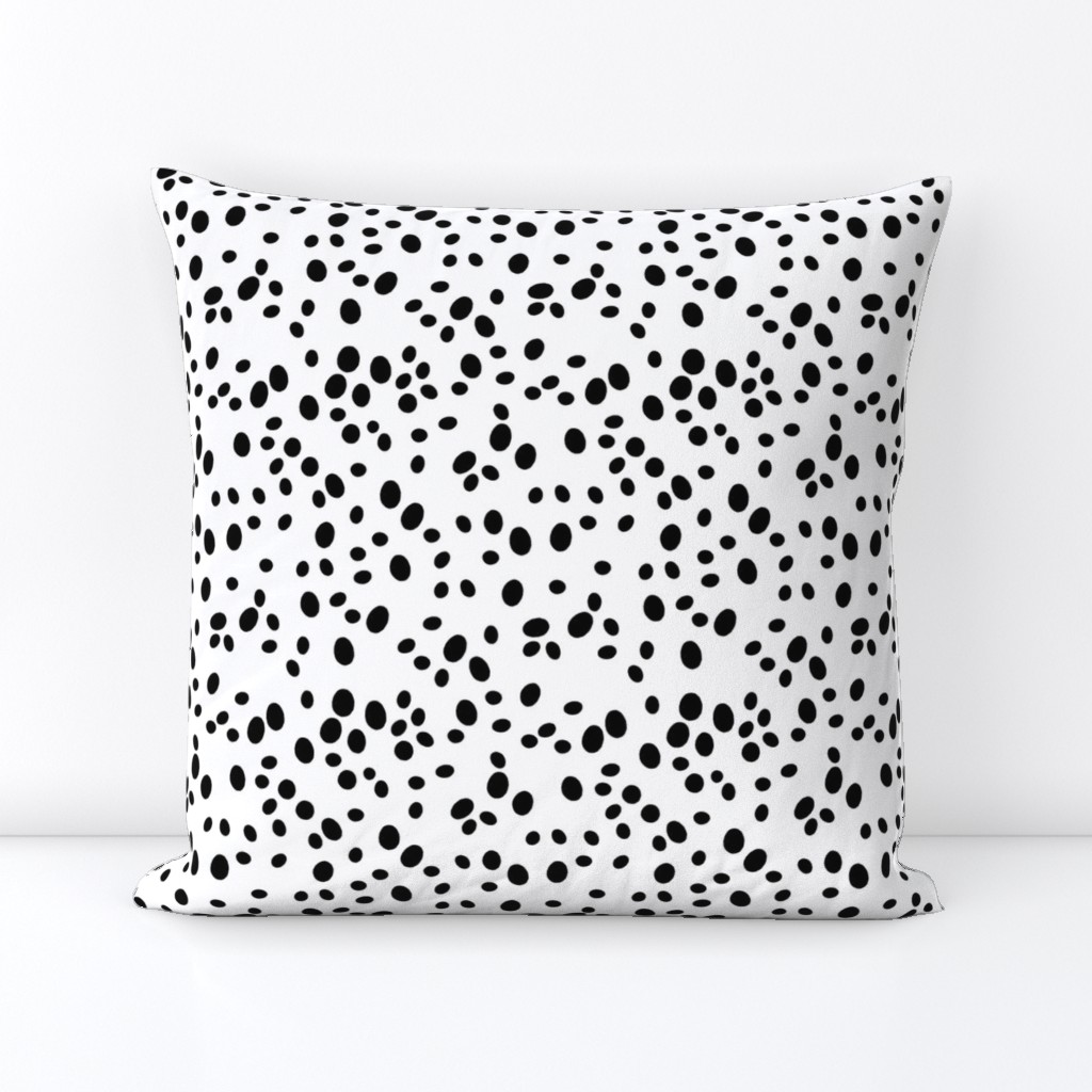 Spots // black and white minimal modern nursery dots spots ink