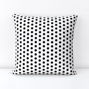 Dots // black and white minimal modern baby nursery gender neutral