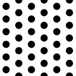 Dots // black and white minimal modern baby nursery gender neutral