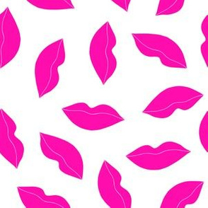 lips // pink love lips lipstick beauty makeup fashion girly love valentines illustration