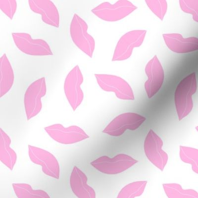 lips // pastel pink lipstick lips love valentines kisses kiss xoxo girly illustration pattern