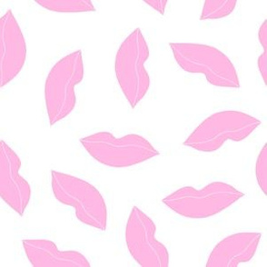 lips // pastel pink lipstick lips love valentines kisses kiss xoxo girly illustration pattern