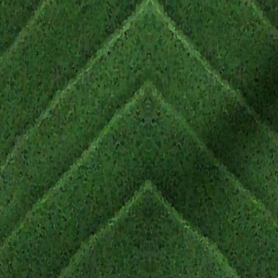 Larger green leaf chevron