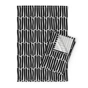 black on white cracked stripes | pencilmeinstationery.com